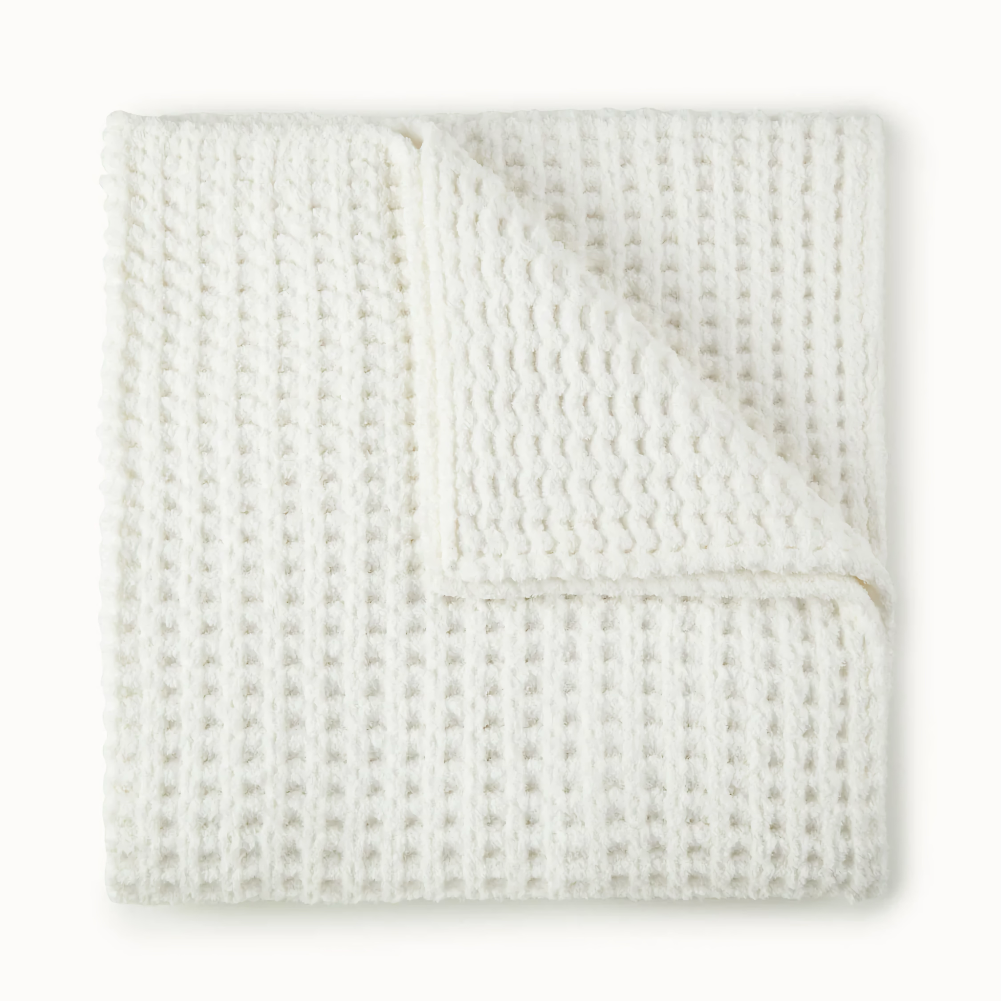 Peacock Alley Cozy Knit Throw - White