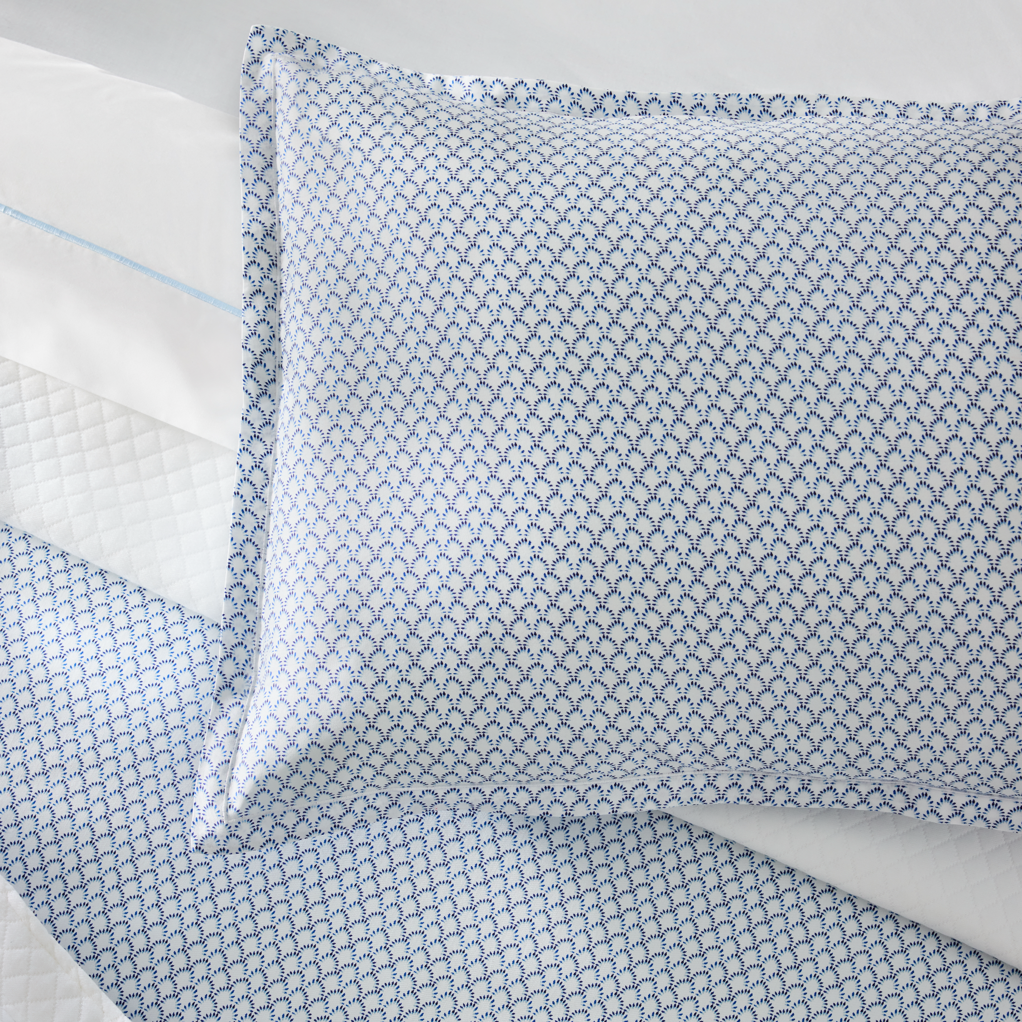 Peacock Alley Demi Duvet Cover and Shams - Navy