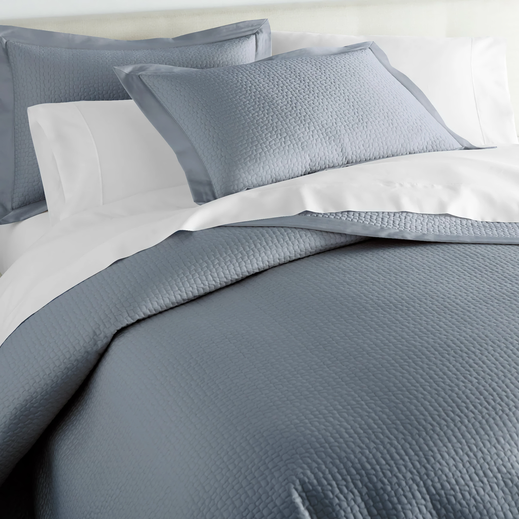 Peacock Alley Hamilton Coverlets and Shams - Blue