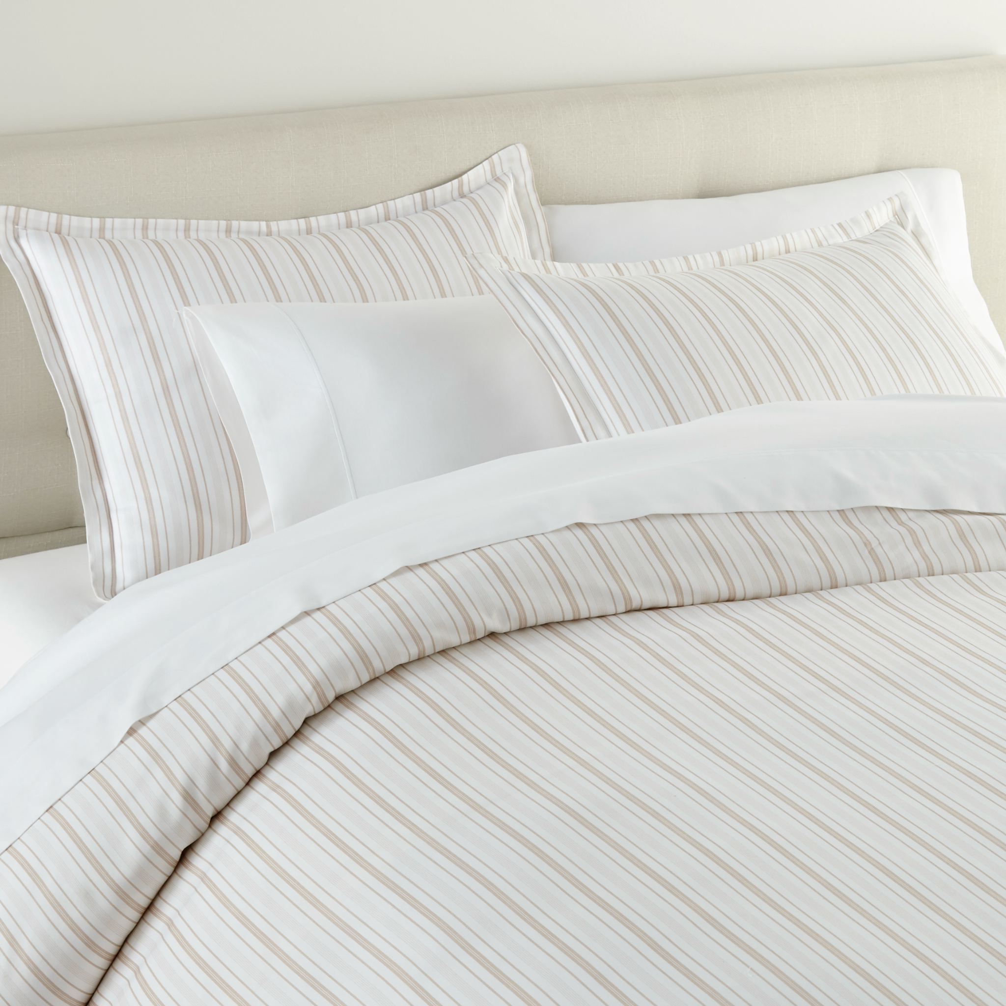 Peacock Alley Shelby Duvet Covers and Shams - Linen