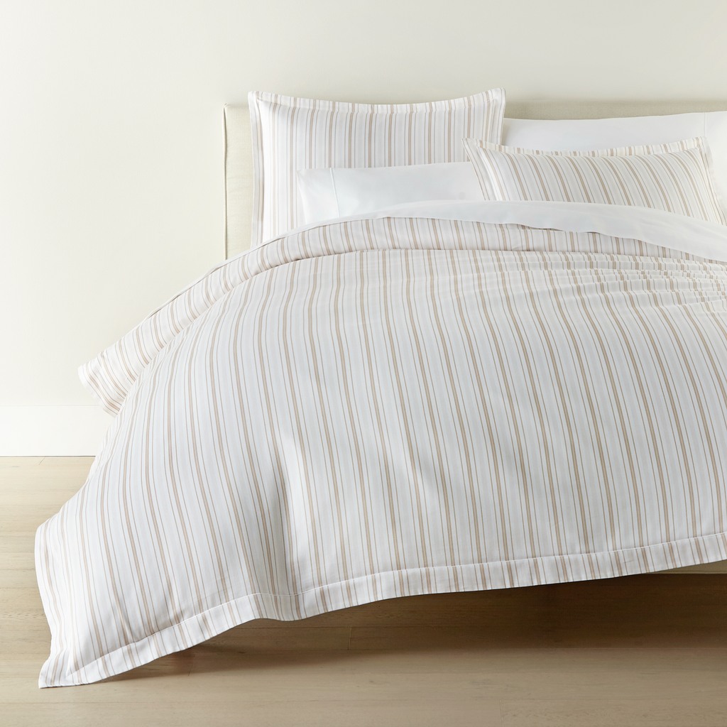 Peacock Alley Shelby Duvet Covers and Shams - Linen