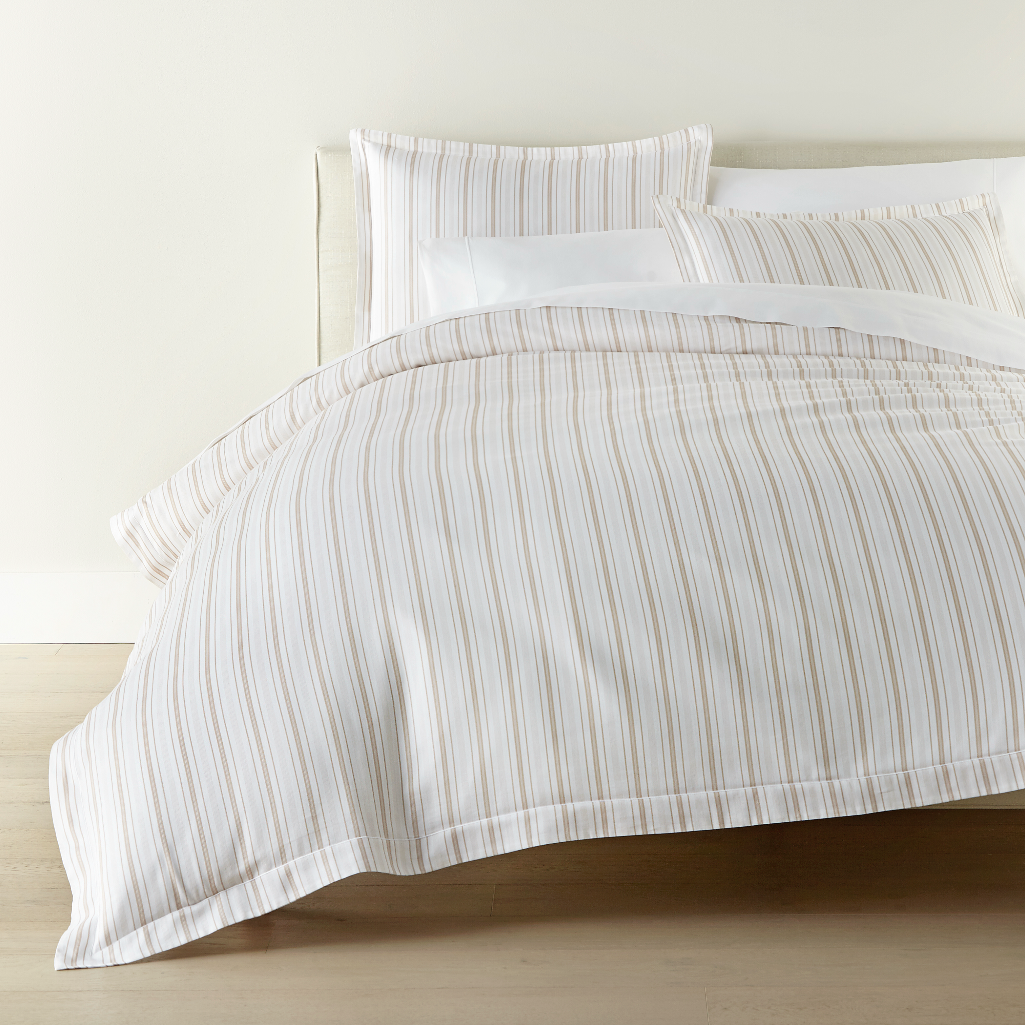 Peacock Alley Shelby Duvet Covers and Shams - Linen