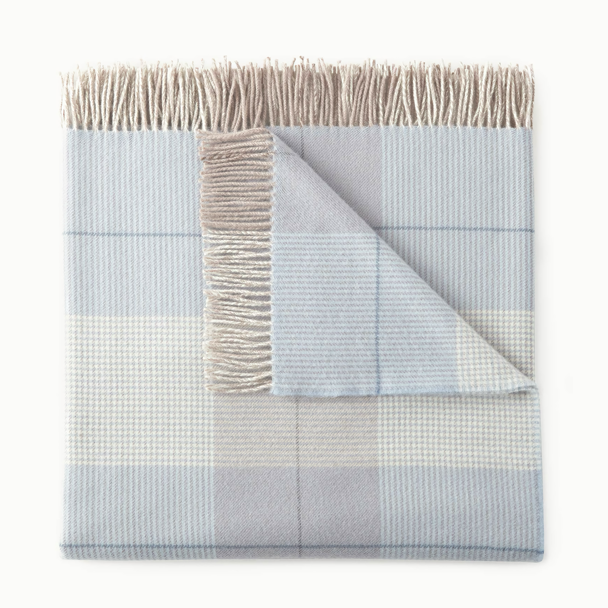 Peacock Alley York Throw - Blue