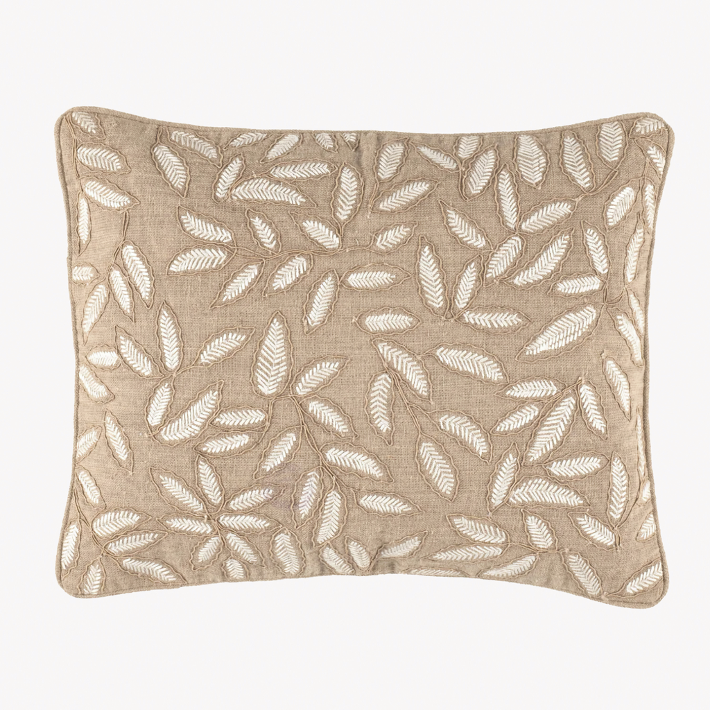 Pine Cone Hill Amelia Embroidered Decorative Pillow - Natural