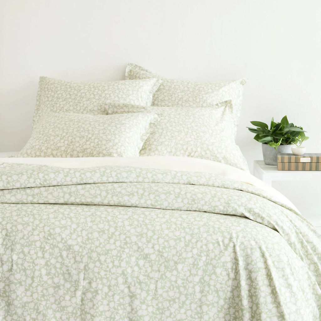 Pine Cone Hill Aria Duvet Cover and Shams - Sage