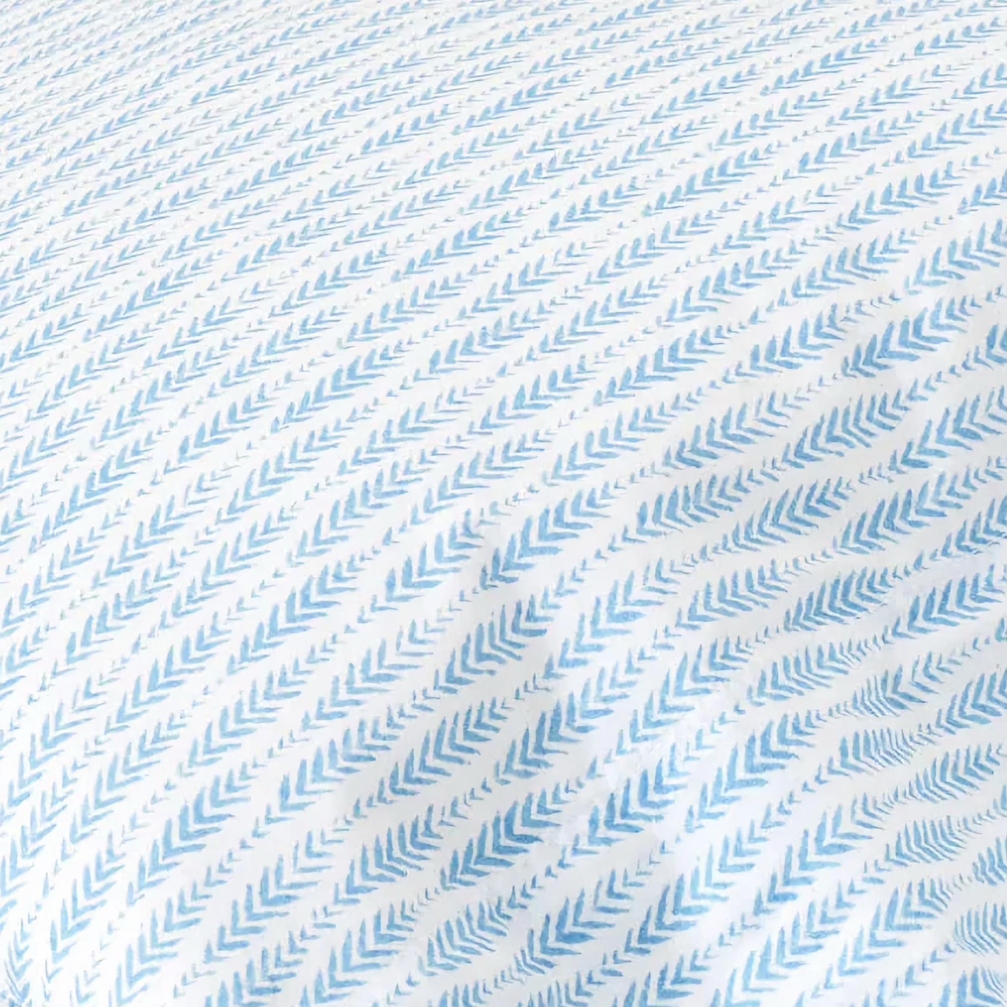 Pine Cone Hill Feather Ogee Twin XL Sheet Set - French Blue