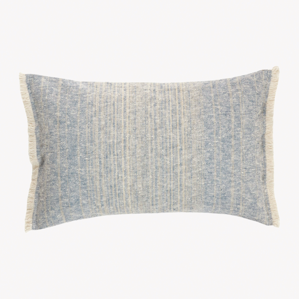 Pine Cone Hill Marie Flanigan Oliver Ombre Decorative Pillow and Throw - Denim