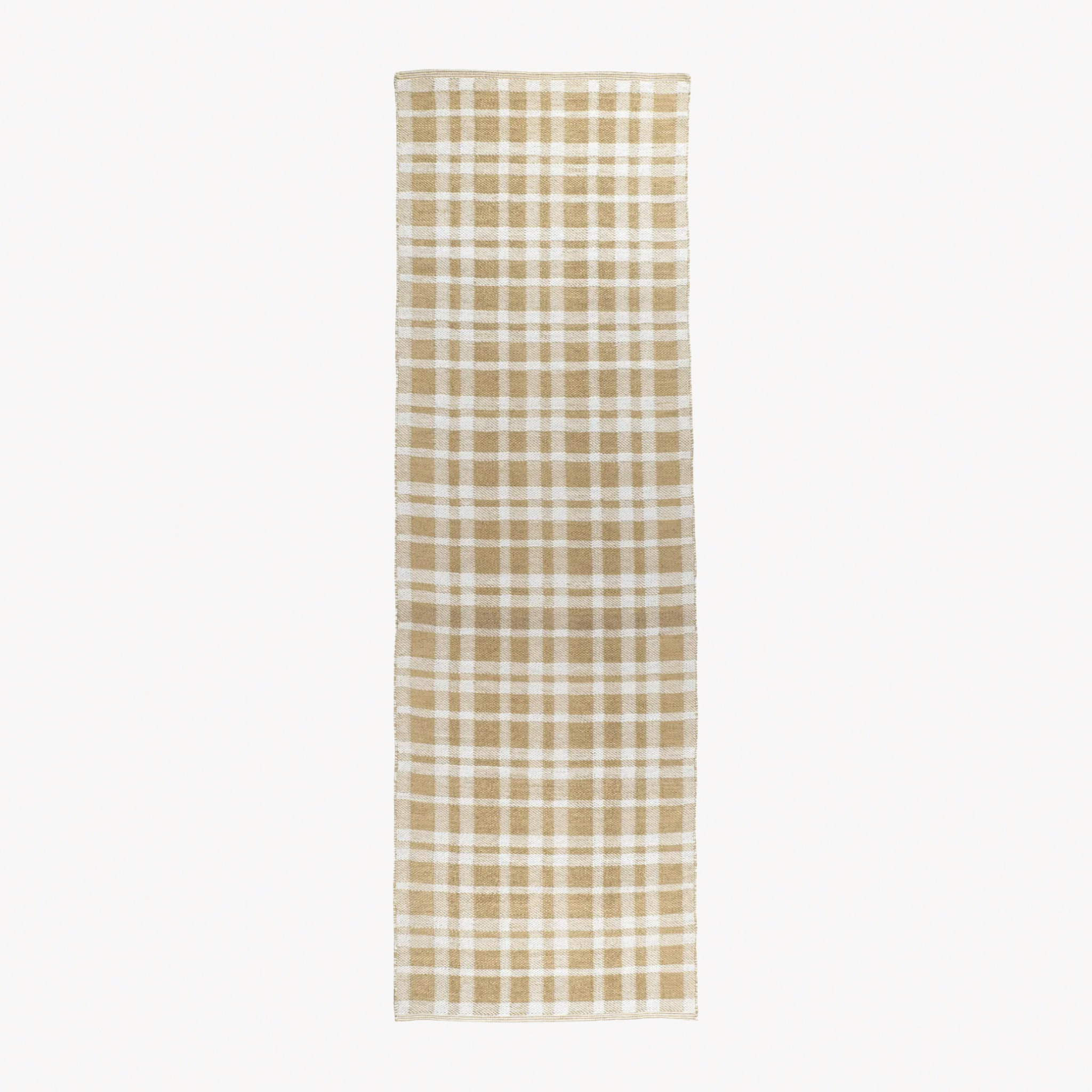 Pine Cone Hill Tattersall Handwoven Indoor/Outdoor Rug - Khaki