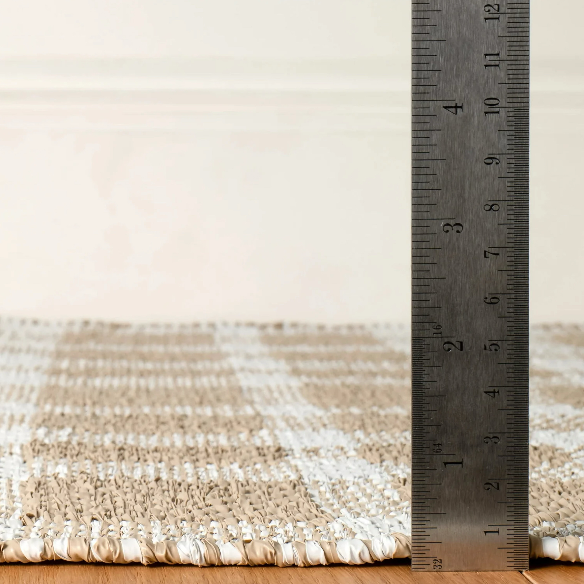 Pine Cone Hill Tattersall Handwoven Indoor/Outdoor Rug - Khaki