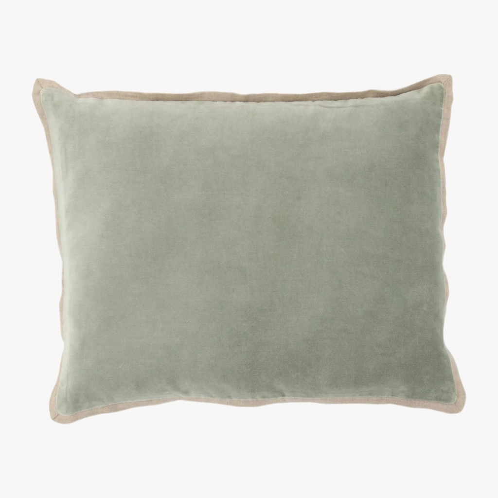 Pine Cone Hill Marie Flanagan Gehry Velvet/Linen Decorative Pillow - Desert Sage