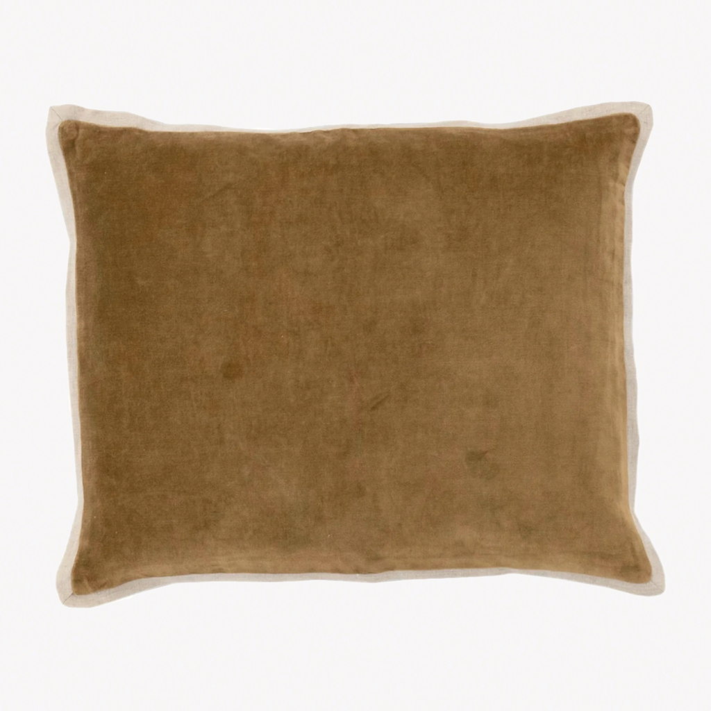 Pine Cone Hill Marie Flanagan Gehry Velvet/Linen Decorative Pillow - Sand
