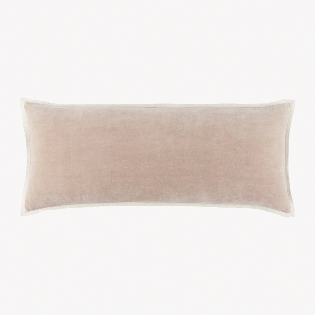 Pine Cone Hill Marie Flanagan Gehry Velvet/Linen Decorative Pillow - Stone
