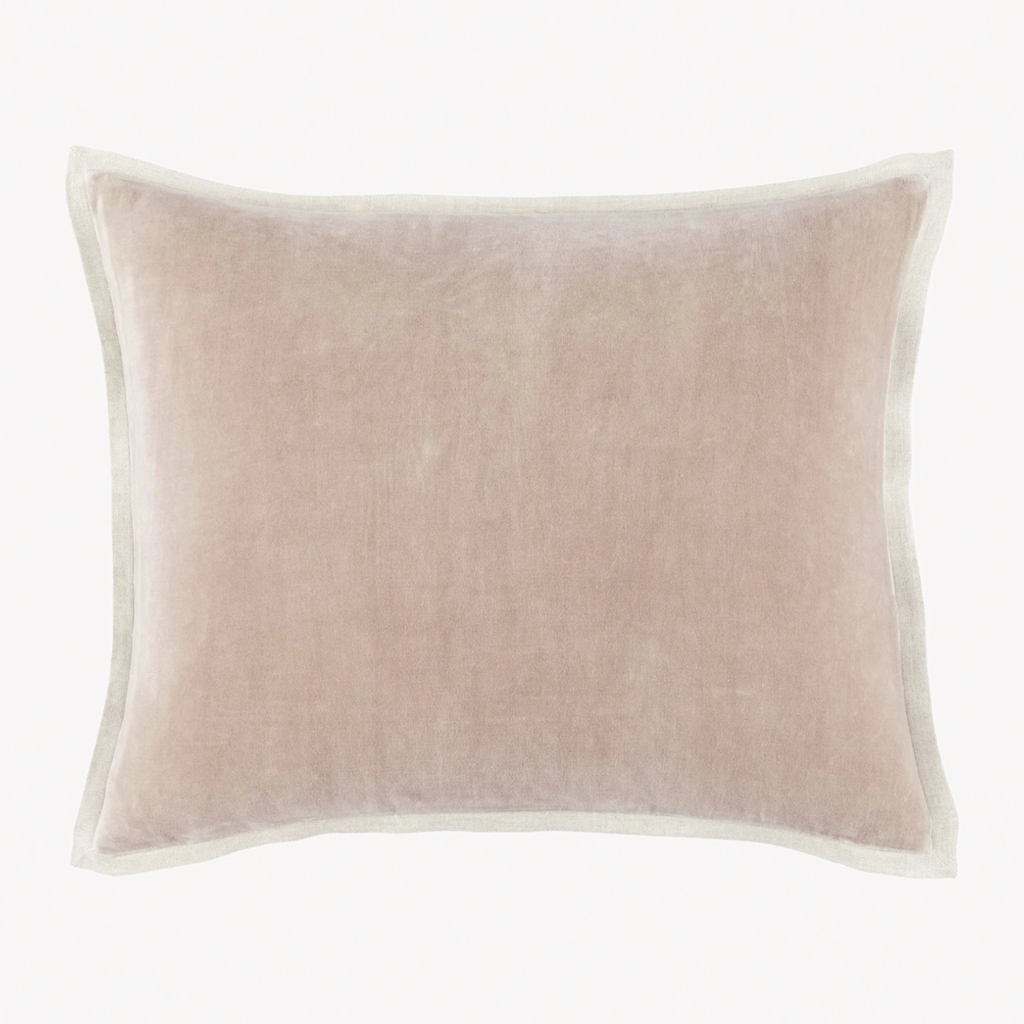 Pine Cone Hill Marie Flanagan Gehry Velvet/Linen Decorative Pillow - Stone