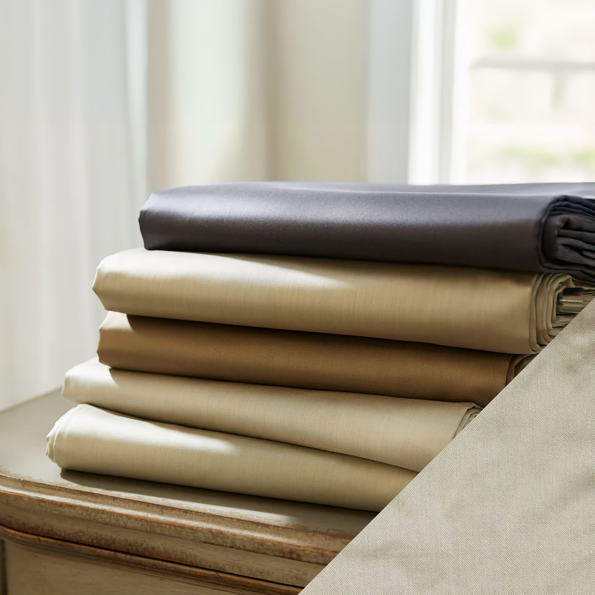 SDH Pavia Sateen Bedding - Pearl