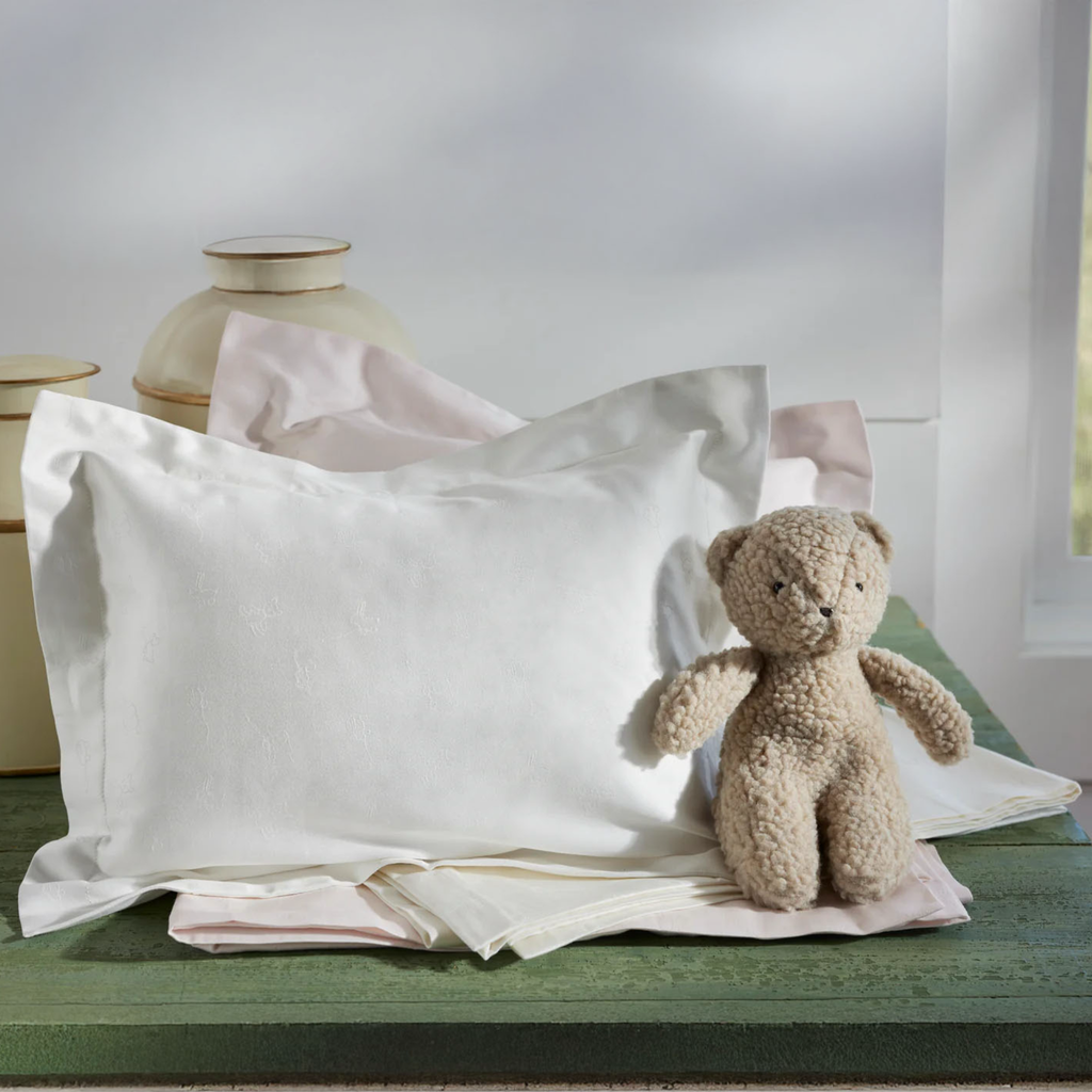 SDH Wheels Baby Bedding - White