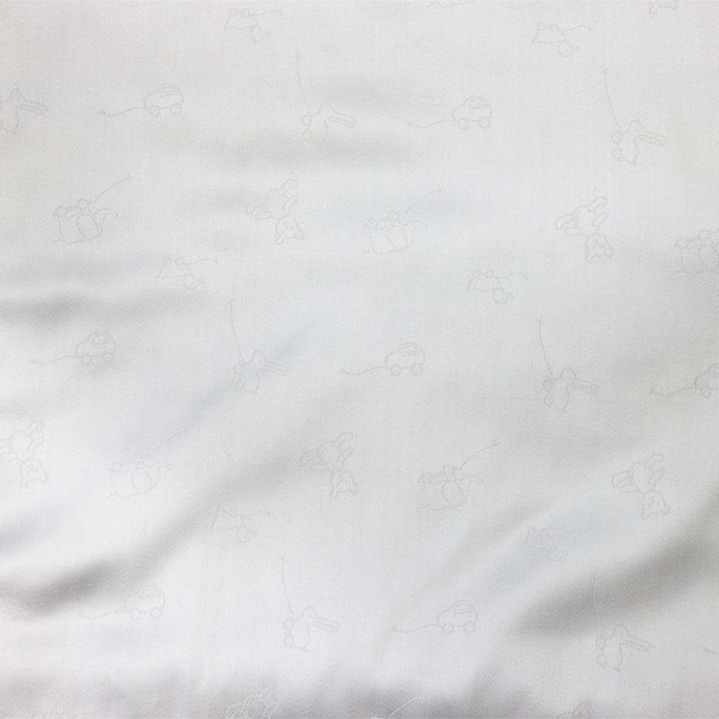 SDH Wheels Baby Bedding - White