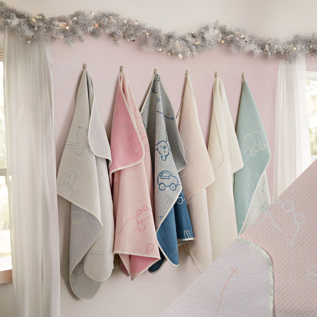 SDH Wheels Baby Blanky - Rosewater
