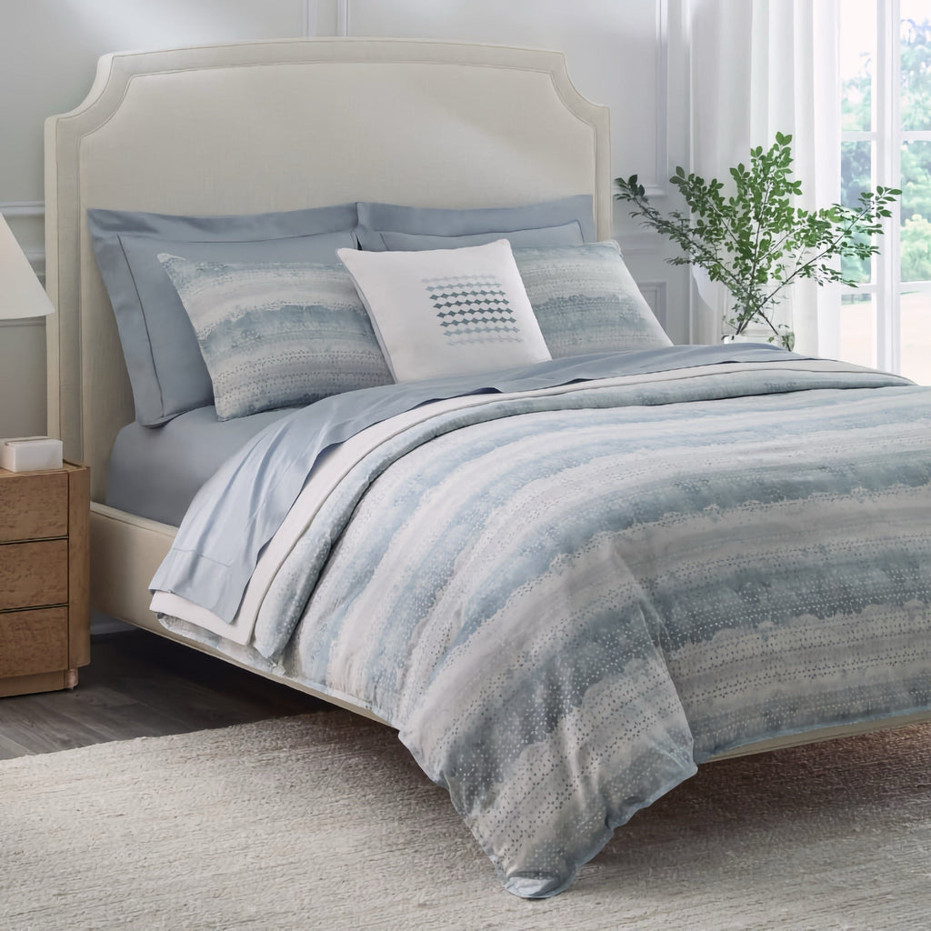 Sferra Brillanti Duvet Cover and Shams - Sky