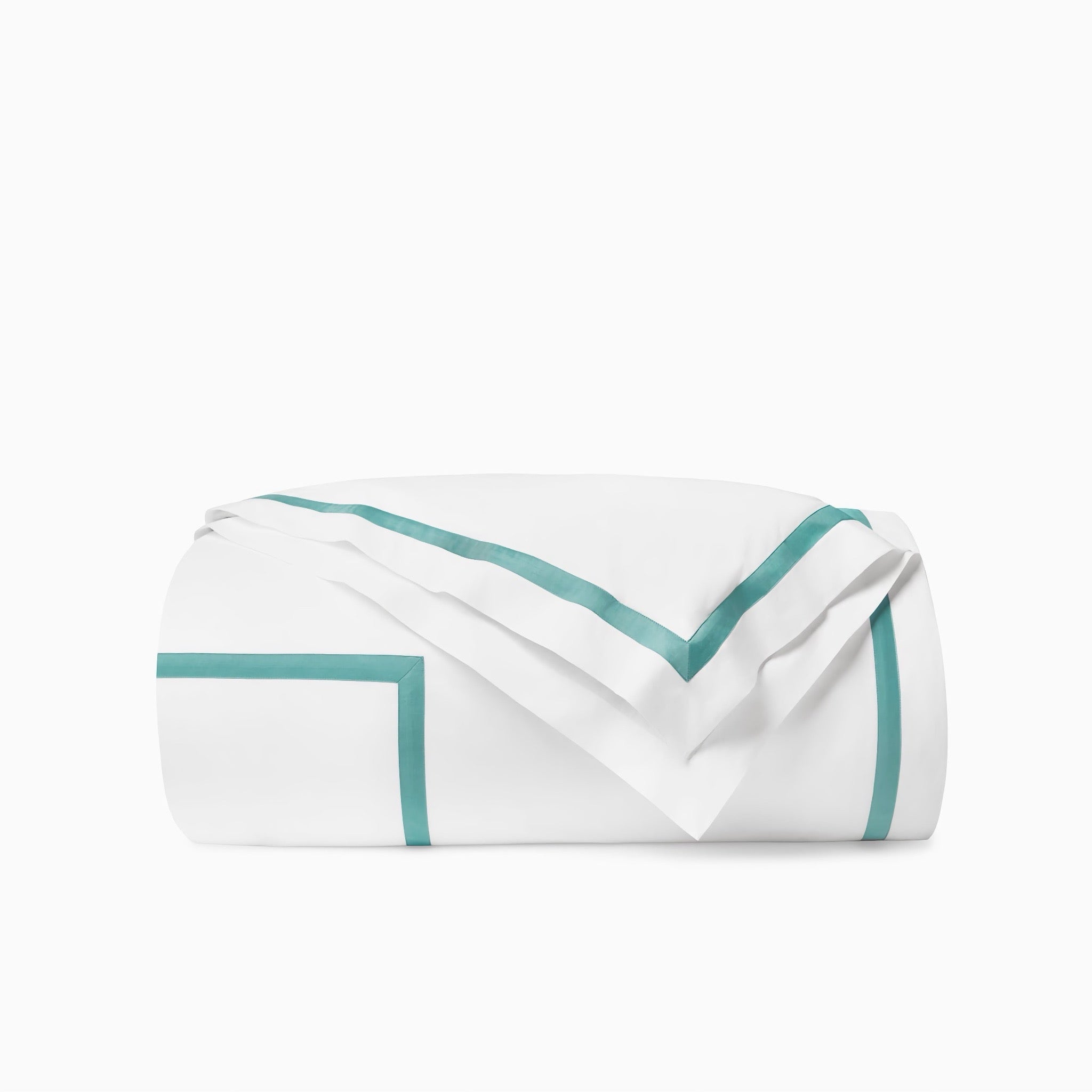 Sferra Estate Bedding - White/Aqua