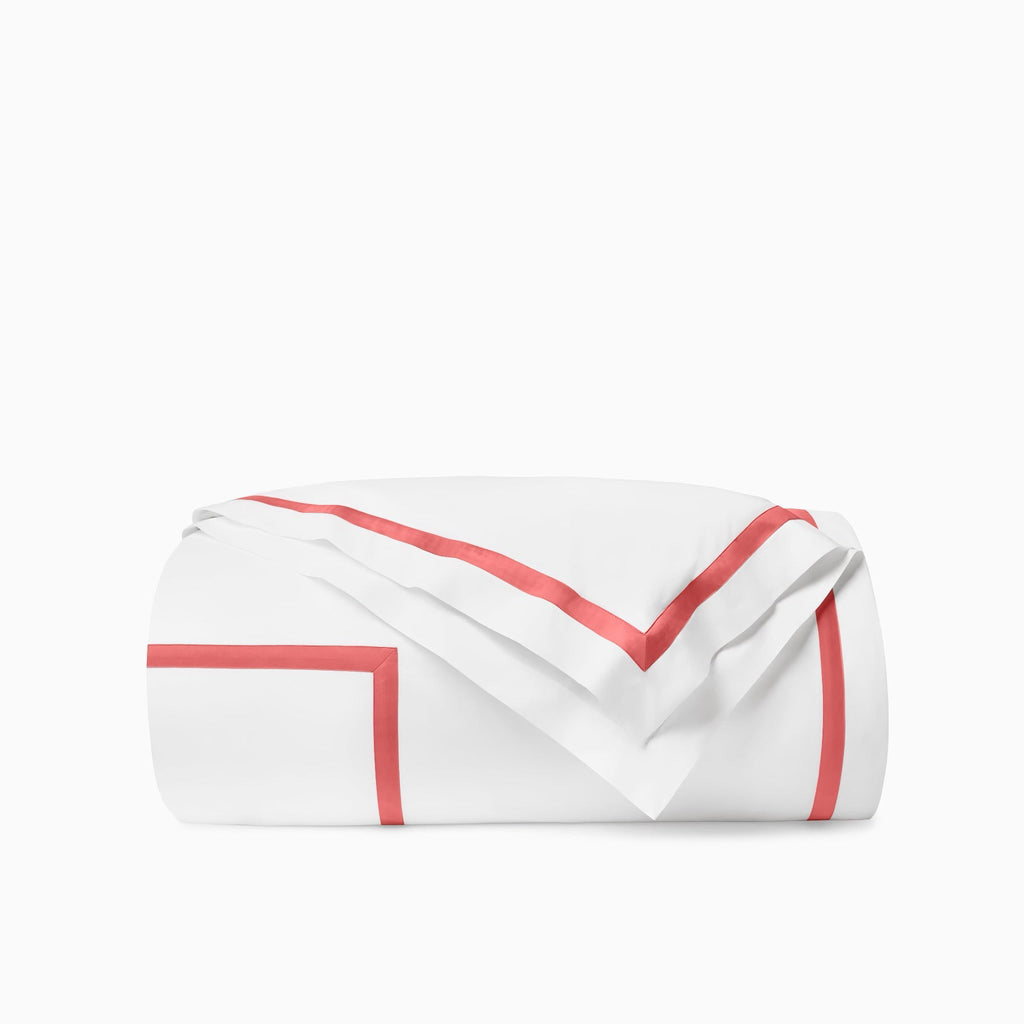 Sferra Estate Bedding - White/Persimmon