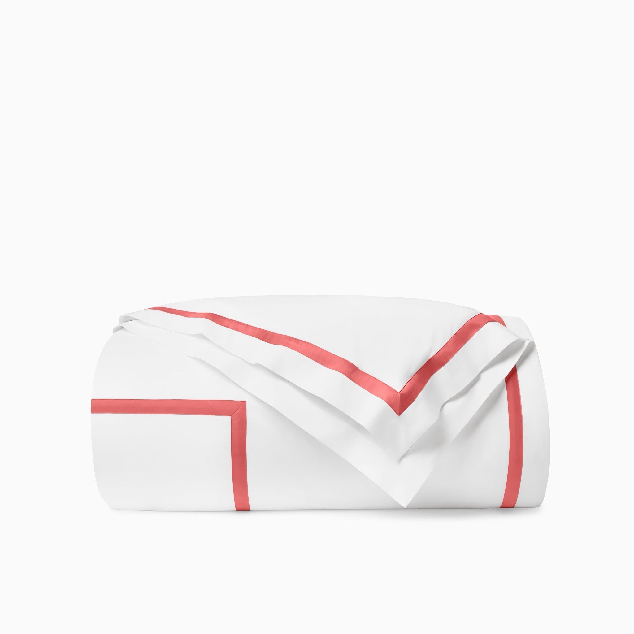 Sferra Estate Bedding - White/Persimmon