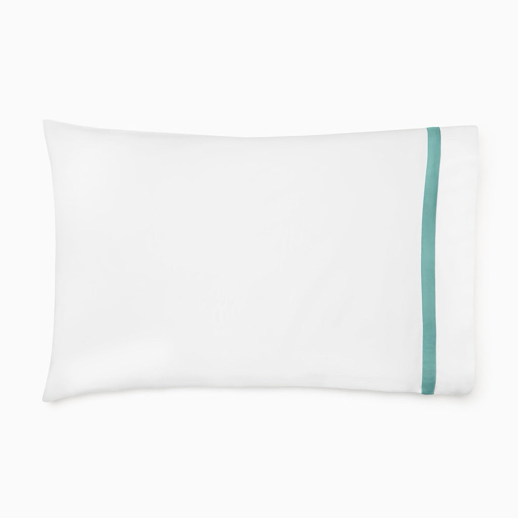 Sferra Estate Bedding - White/Aqua