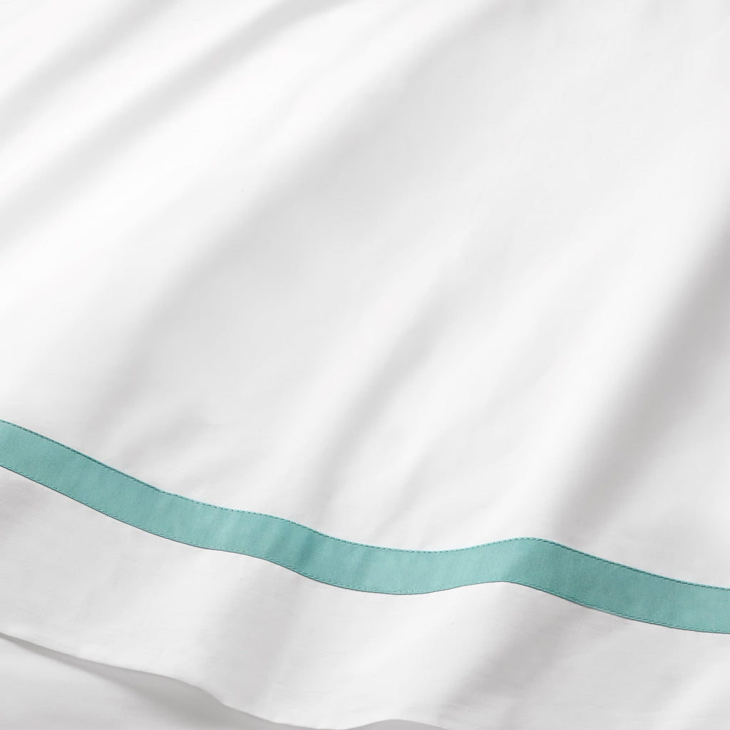 Sferra Estate Bedding - White/Aqua