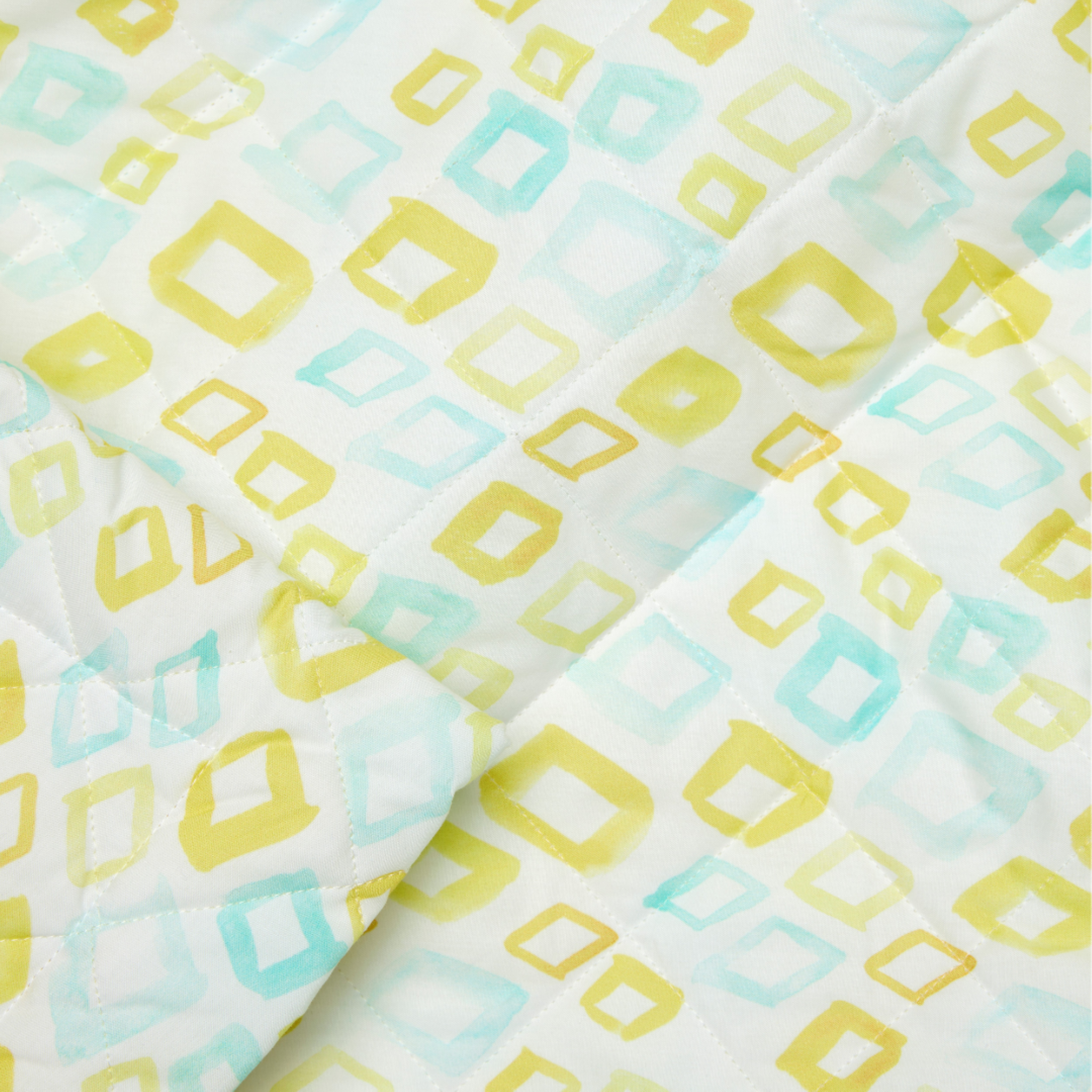 Sferra Geometrico Twin XL Bedding - Aqua