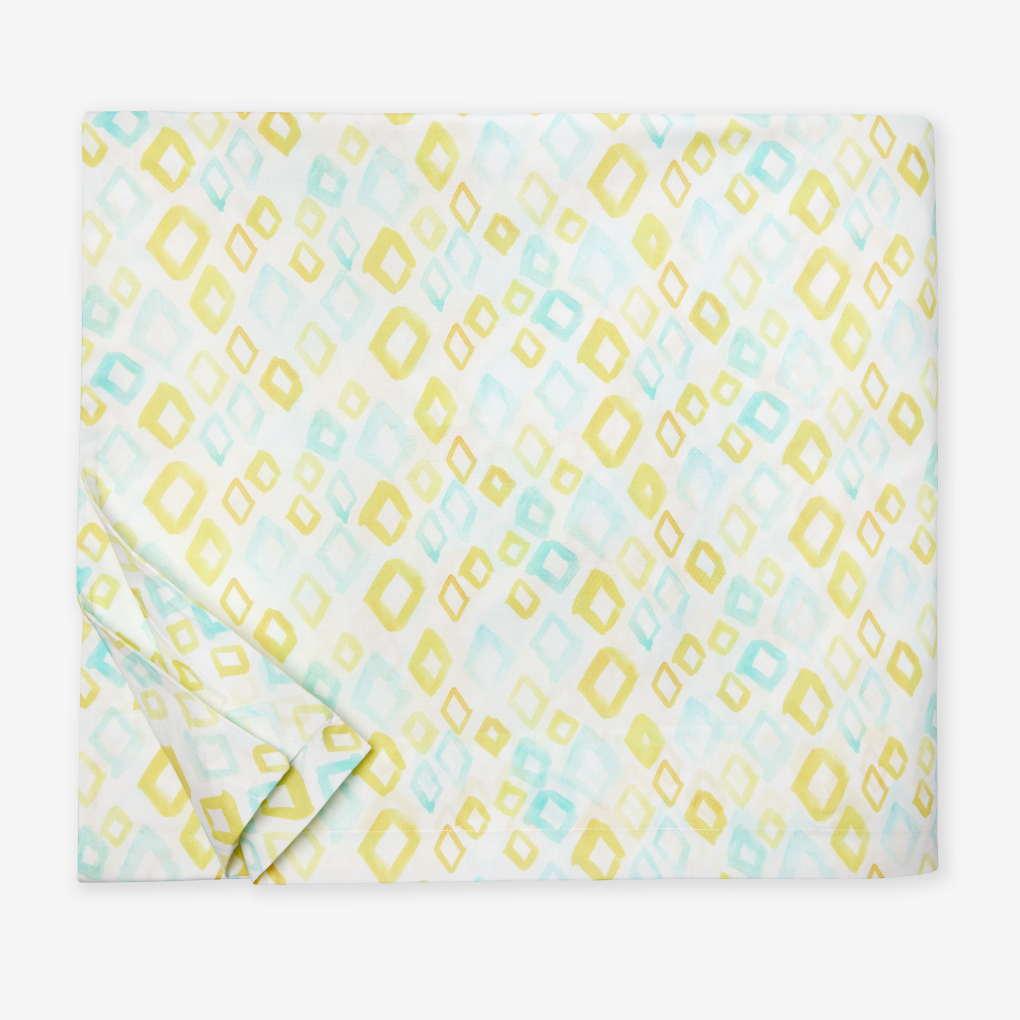 Sferra Geometrico Twin XL Bedding - Aqua