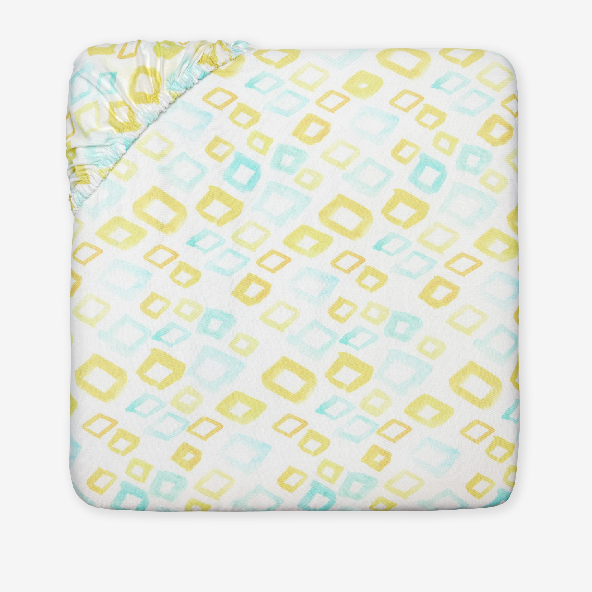 Sferra Geometrico Twin XL Bedding - Aqua