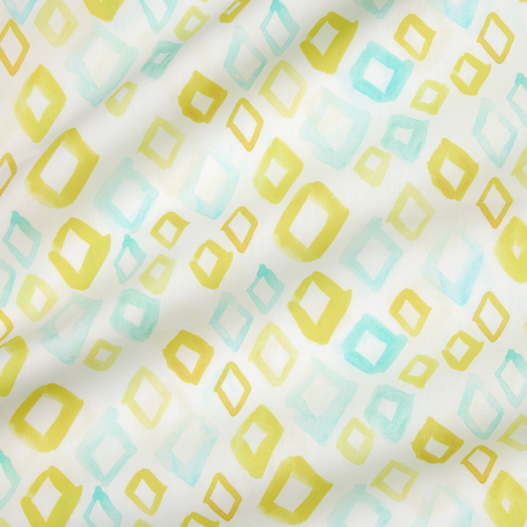 Sferra Geometrico Twin XL Bedding - Aqua