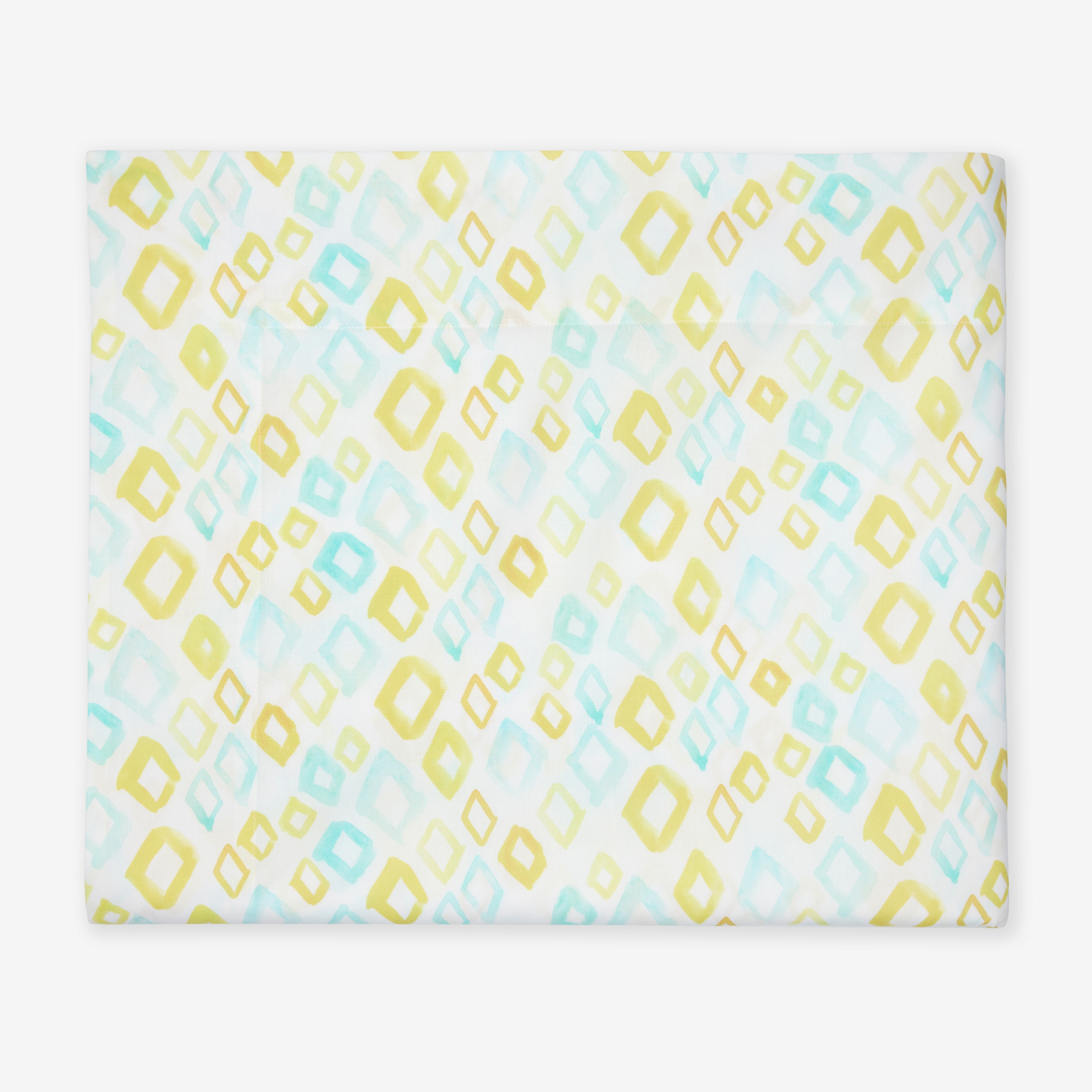 Sferra Geometrico Twin XL Bedding - Aqua