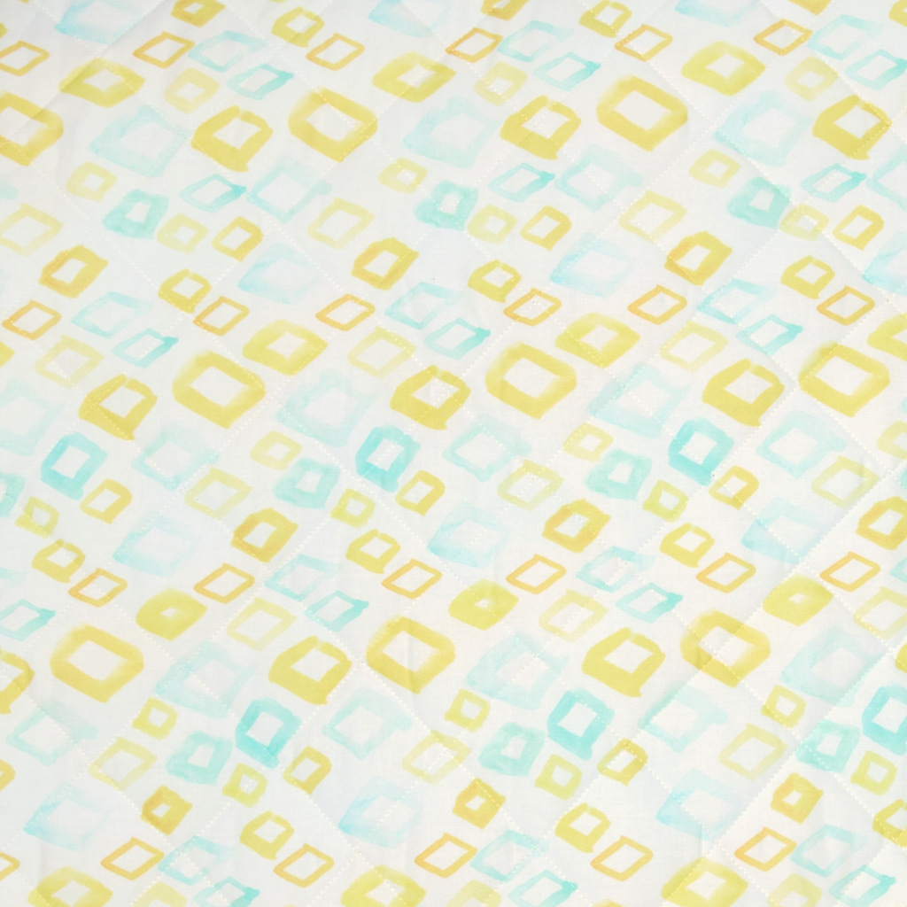 Sferra Geometrico Twin XL Bedding - Aqua