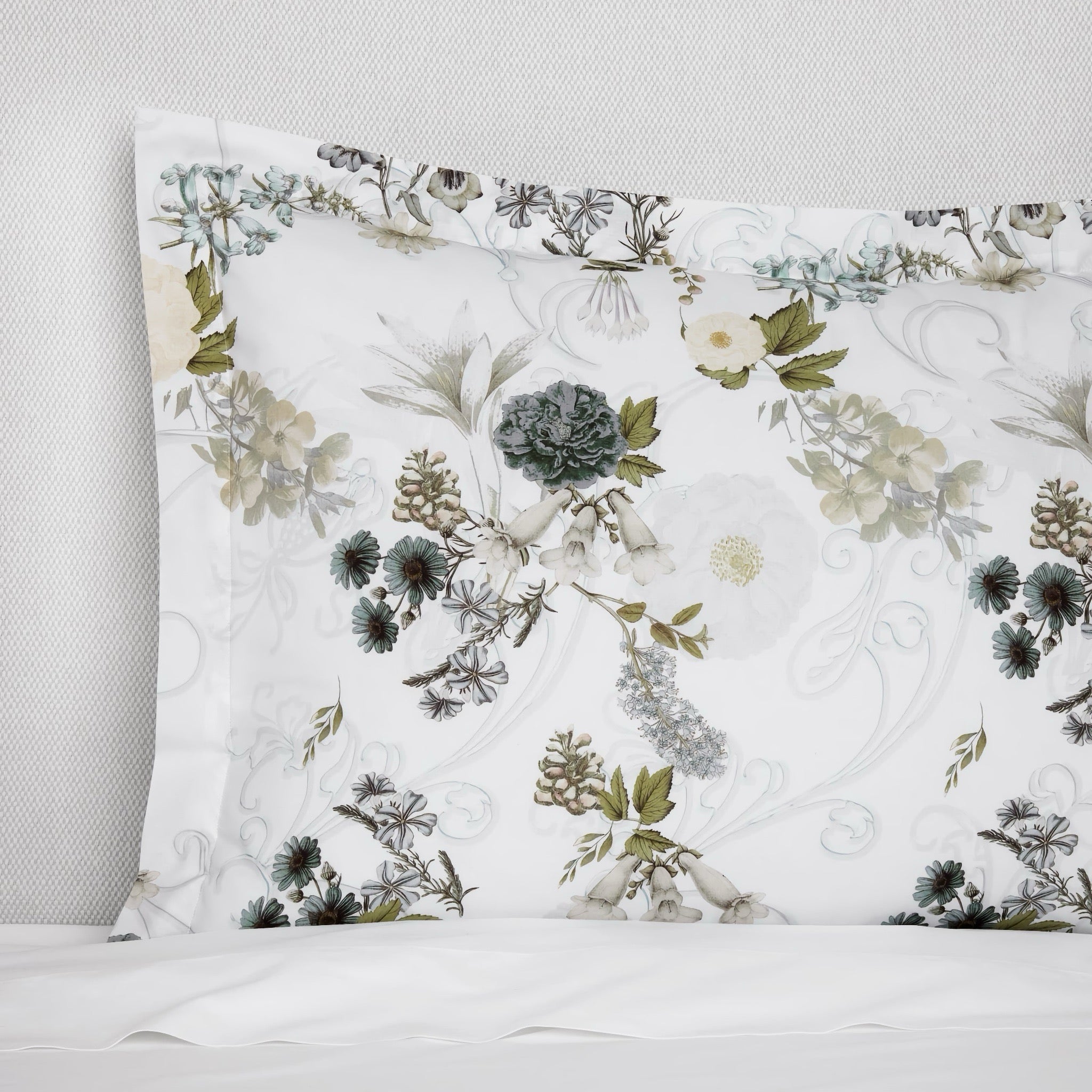 Sferra Incanto Duvet Cover and Shams - Slate