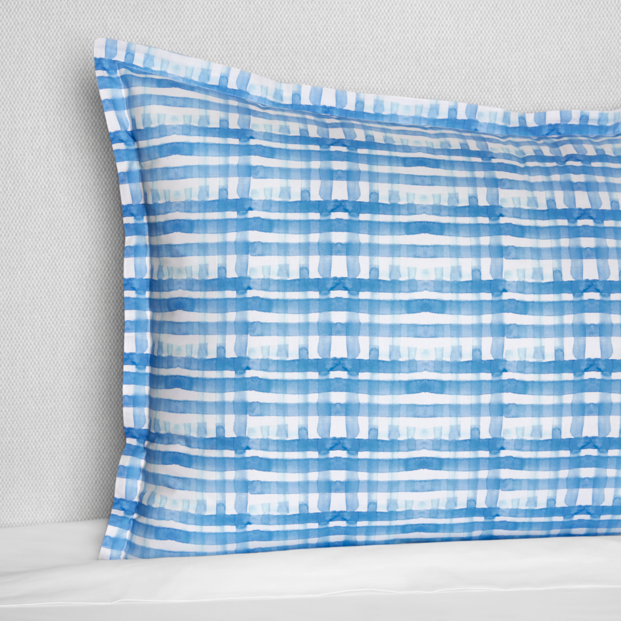 Sferra Plaidino Twin XL Bedding - Clearwater