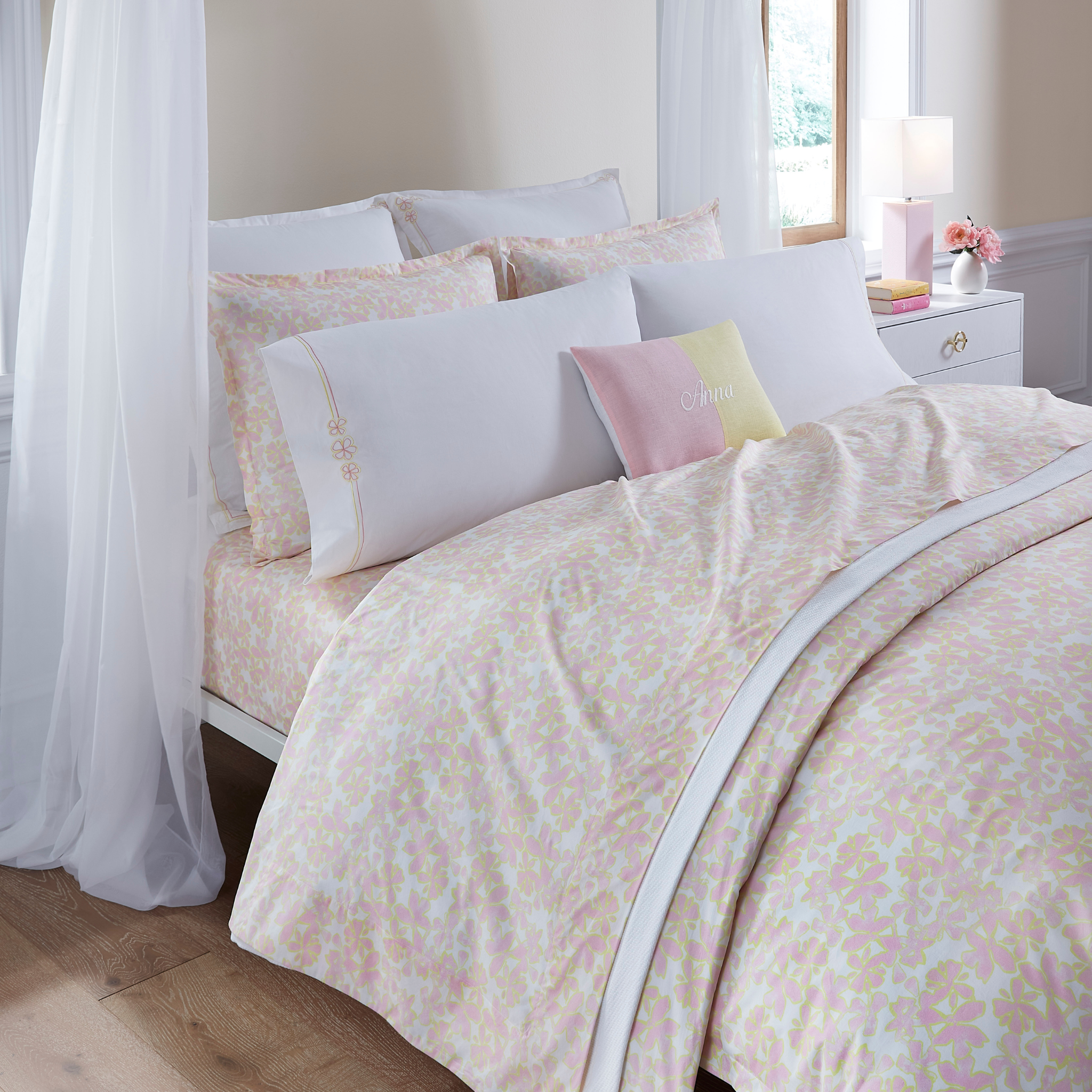 Sferra Prato Twin XL Bedding - Carnation