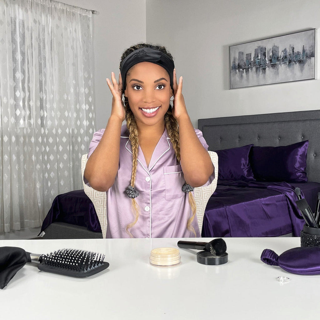 Mulberry Park Silks Silk Glam Band - Black