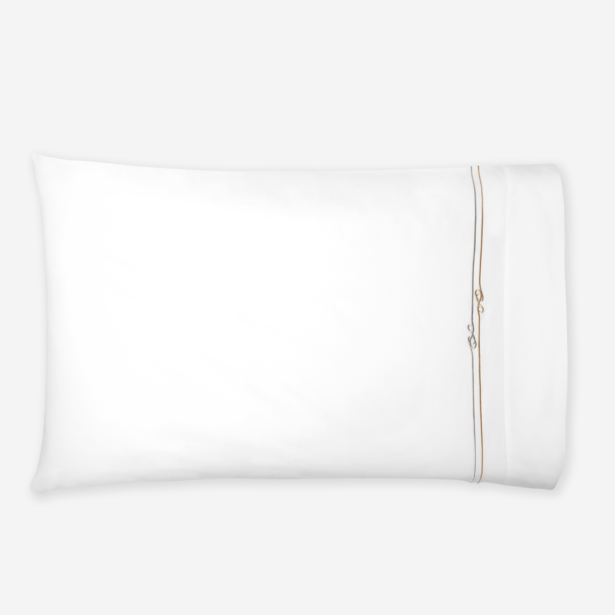 Sferra Squillo Twin XL Bedding - White/Platinum