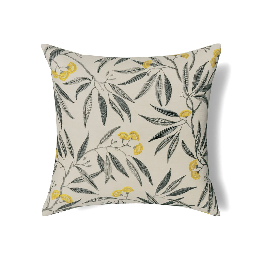 The Met x Ann Gish Alyssum Throw and Decorative Pillow - Yellow