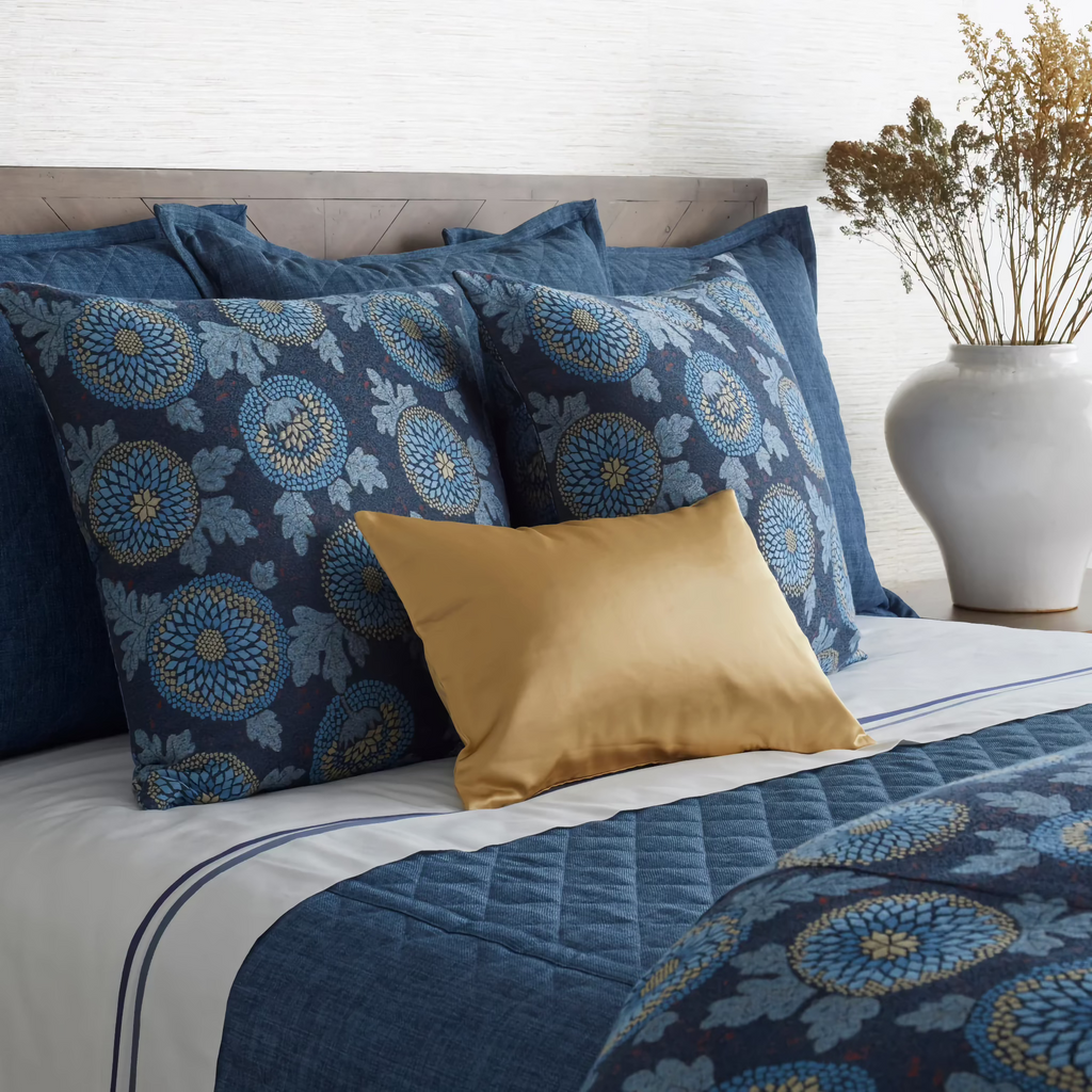 The Met x Ann Gish Blossom Bedding - Blue