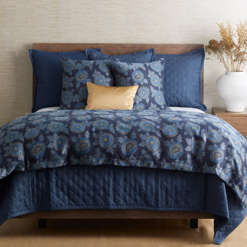 The Met x Ann Gish Blossom Bedding - Blue