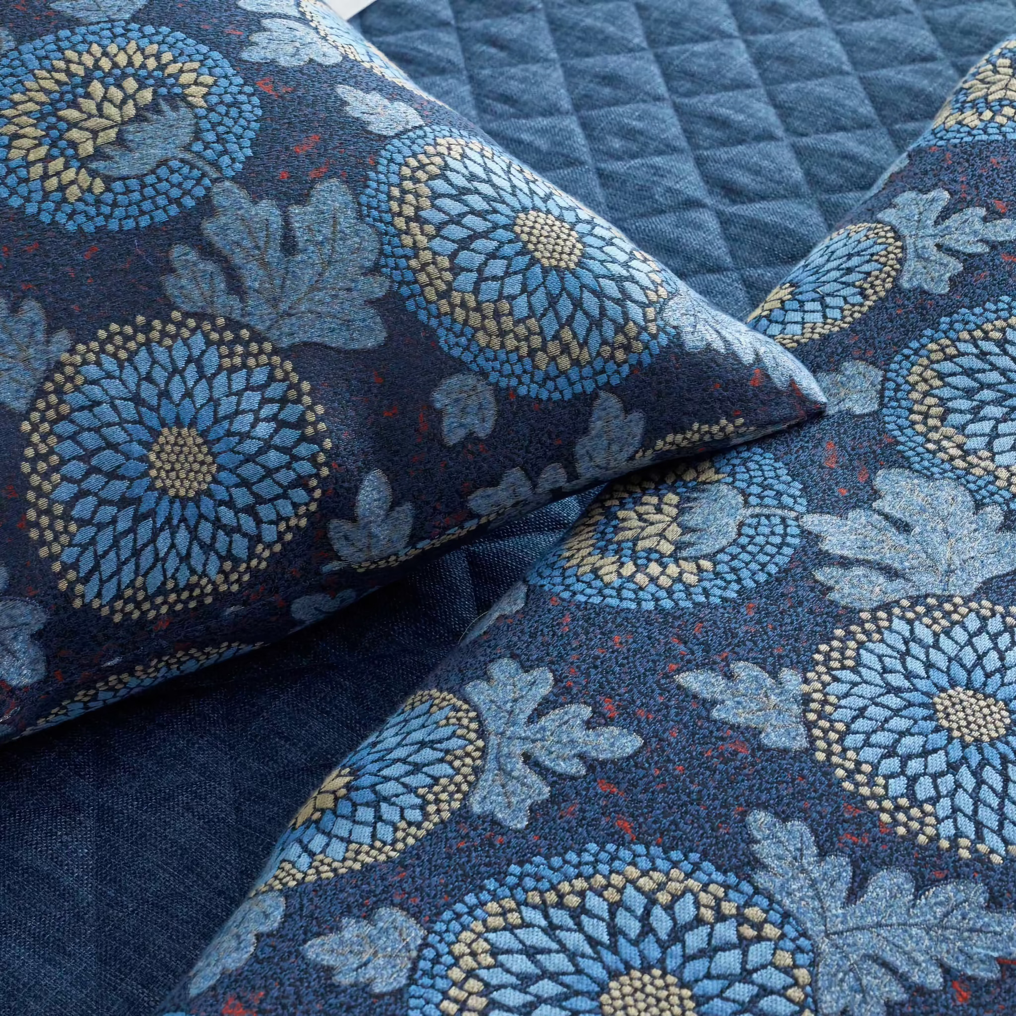 The Met x Ann Gish Blossom Bedding - Blue