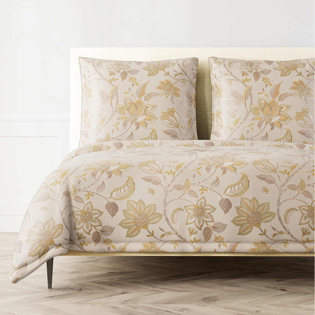 The Met x Ann Gish Bramshill Bedding - Gold/Pumice