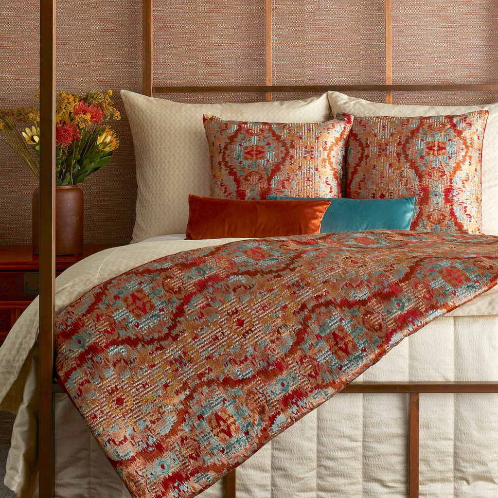 The Met x Ann Gish Dowry Throw and Decorative Pillow - Hearth