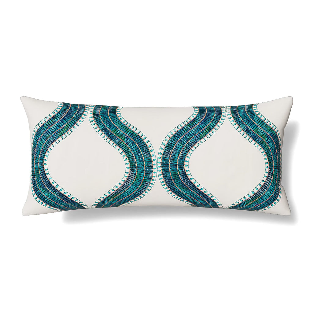 The Met x Ann Gish Egyptian Collar Throw and Decorative Pillow - Nile