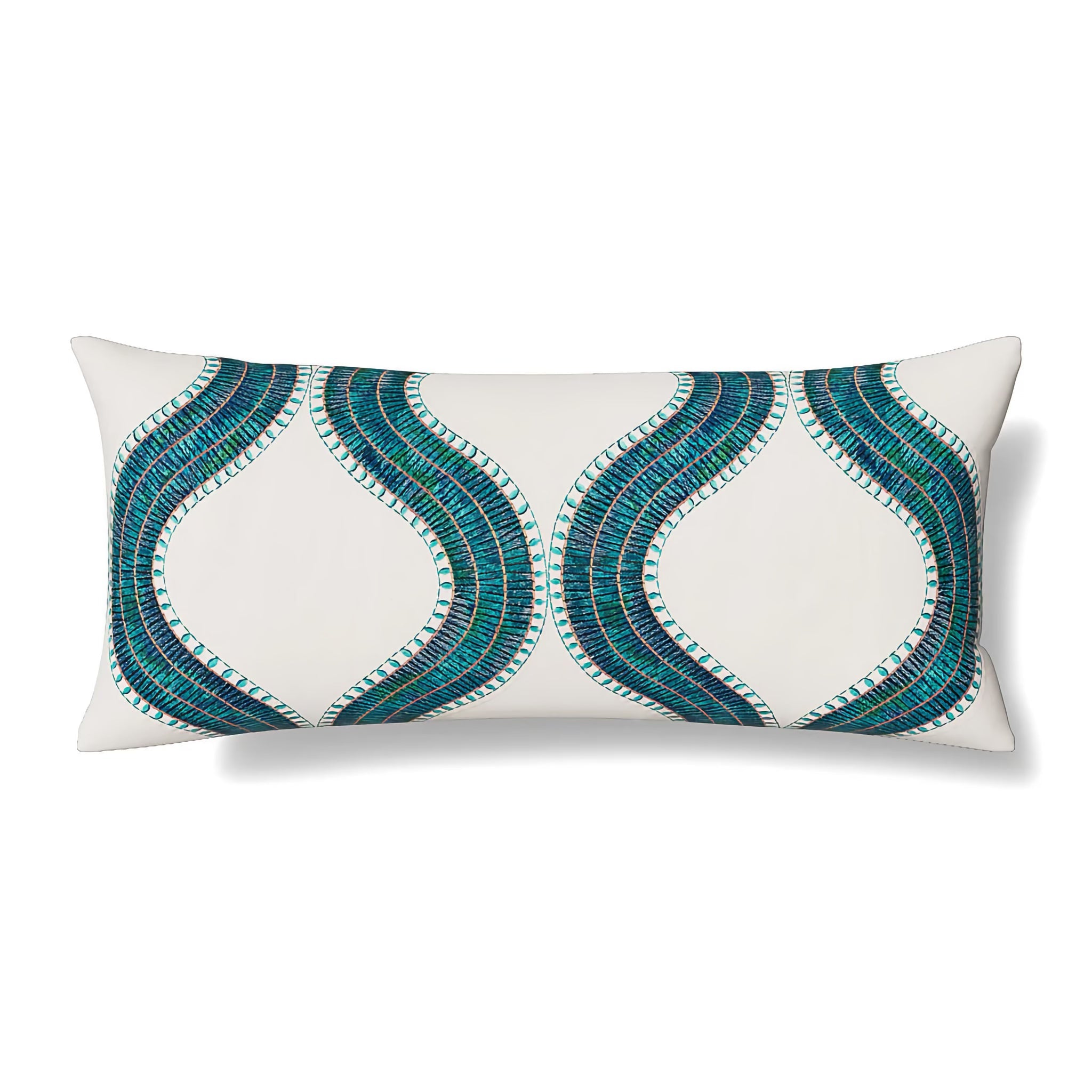 The Met x Ann Gish Egyptian Collar Throw and Decorative Pillow - Nile