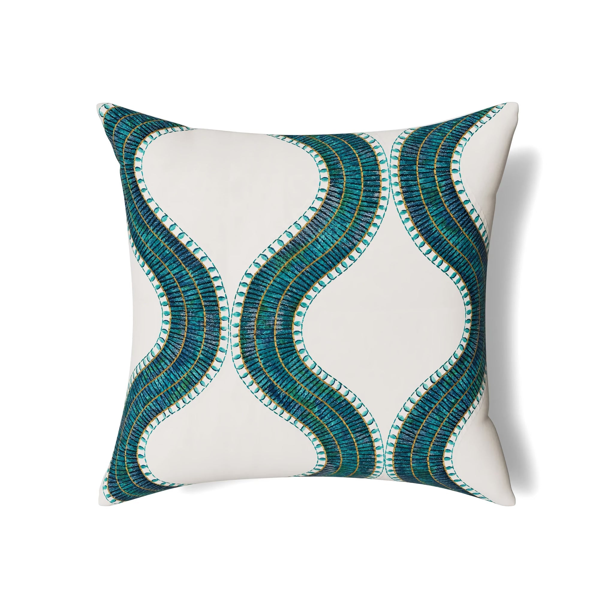 The Met x Ann Gish Egyptian Collar Throw and Decorative Pillow - Nile