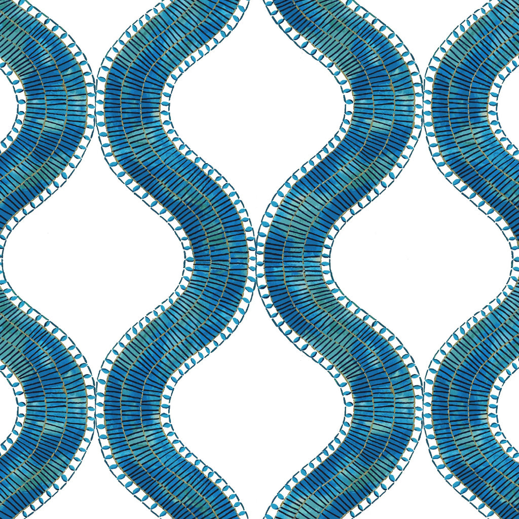 The Met x Ann Gish Egyptian Collar Throw and Decorative Pillow - Nile