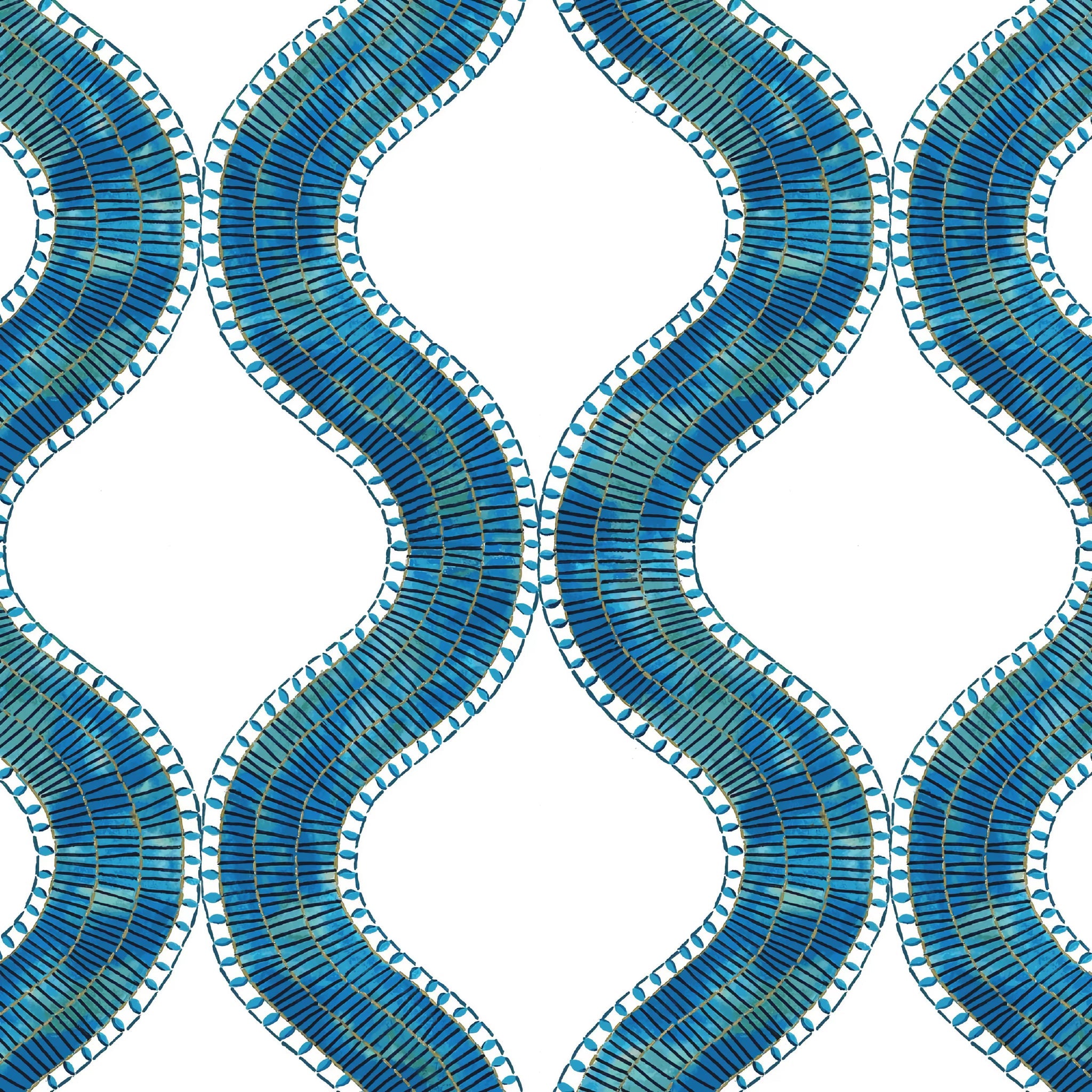 The Met x Ann Gish Egyptian Collar Throw and Decorative Pillow - Nile