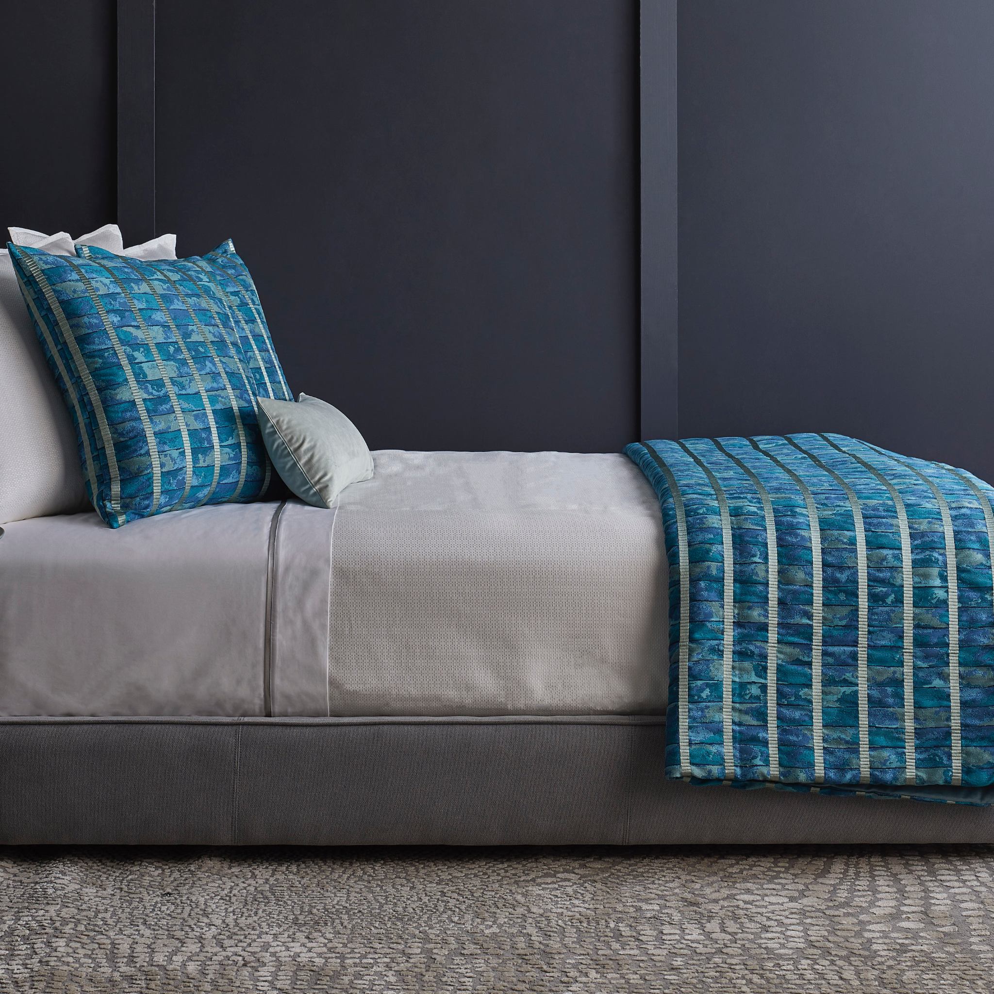 The Met x Ann Gish Egyptian Faience Duvet Cover and Sham - Nile